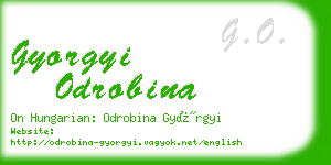 gyorgyi odrobina business card